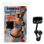 California Exotic - Silicone Cock Ring with Balls