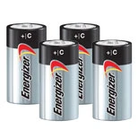 Energizer MAX C size  Batteries (4pcs))