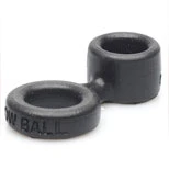 OXBALLS Low Ball Cockring With Attached Ballstretcher in Red