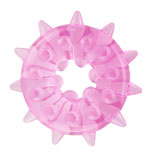 Ice Flower Soft Crystal Silicone Cock Ring Crystal Clear