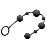 XR Brands Greygasms Linger Graduated Silicone Anal Beads in Black