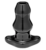Perfect Fit Double Tunnel Butt Plug Medium Size in Black