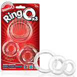 Screaming O X3 Super Stretchy Erection Rings in Clear