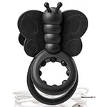 Screaming O Monarch Wearable Vibrating Pleasure Ring in Black
