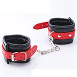 Benisubaki BDSM Faux Leather Wrist Cuffs 紅椿手錠