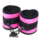 NPG Pink BDSM Slave Cuffs with Soft Padding 虜ベルベット 手枷ピンク