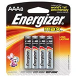 Energizer  Max Alkaline Battery AAA (8pcs)