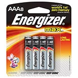 Energizer Max Alkaline Battery AAA (8pcs)