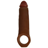 JOCK 2 Inch Penis Enhancer with Ball Strap in Brown