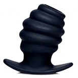 Hive Tunnel Silicone Ribbed Hollow Anal Plug Large