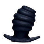 Hive Tunnel Silicone Ribbed Hollow Anal Plug Medium