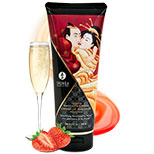 Shunga Sparkling Strawberry Wine Kissable Massage Cream 200ml