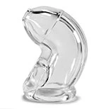 Oxballs Atomic Jock Cock Lock Chastity Cock Cage in Clear