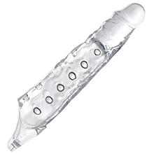 XR Brands 3 Inch Clear Extender Sleeve in Clear