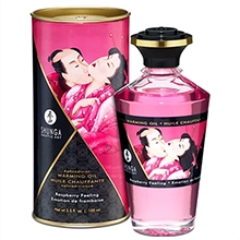 Shunga Aphrodisiac Warming Oil Raspberry Feeling 100 ml