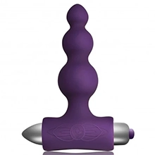 Rocks Off 7 Speed Anal Beads Bubbles in Purple