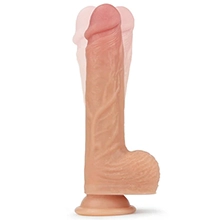 8.5 Inches Big Real Rotating and Vibrating Cock in Flesh