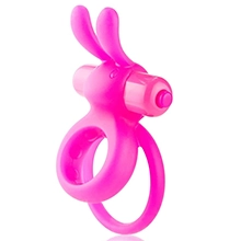 Screaming O Ohare Rabbit Vibrating Cock Ring in Pink