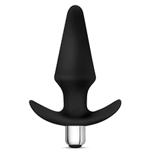 Blush Luxe Discover Black 5 Inch Vibrating Anal Plug