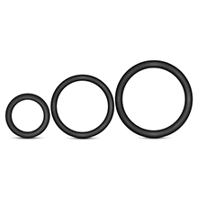 Blush Performance VS4 Black Penis Rings (Pack of 3 Sizes)