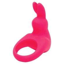 Happy Rabbit Rechargeable Vibrating Rabbit Cock Ring in Pink