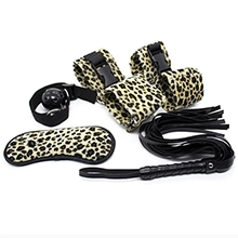 5-Piece Leopard Print Restraint Set for Sensory Exploration