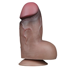 7 inches Dual Layered Platinum Silicone Fat Dildo