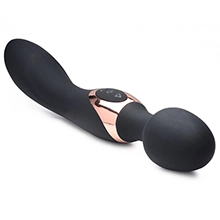 10X Dual Duchess 2 in 1 Silicone Massager Black