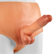 Versatile Pants with Hollow Realistic Dildo
