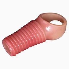 Ribbed Cock Sheath with Ball Strap