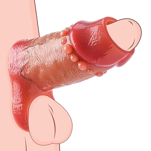 Open Tip Cock Girth Penis Sheath Enlarger Enhancer