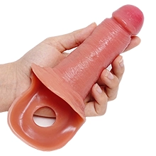 Realistic Penis Sleeve with 1 Inch Extension
