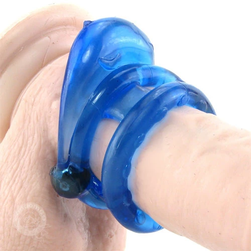 Magnetic Power Ring Dolphin Rider Double Ring