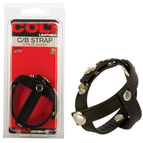 Colt Leather Cock and Ball Strap H-Piece Divider