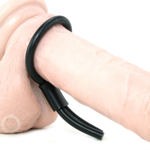 Silicone Stud Lasso Adjustable Cock Ring in Red
