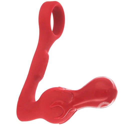 Hot Rod Silicone Cock Ring and Double Ball Plug