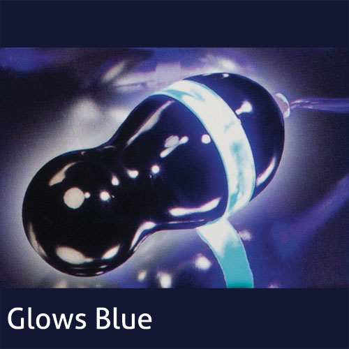 Lighted Shimmers LED Turbo Teasers Glows Blue Vibrator