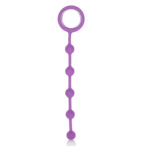 California Exotic Wind it Up! Anal Beads Silicone Probe with Designer Pull Ring
