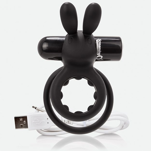 Screaming O Rechargeable Ohare Cock Ring in Black
