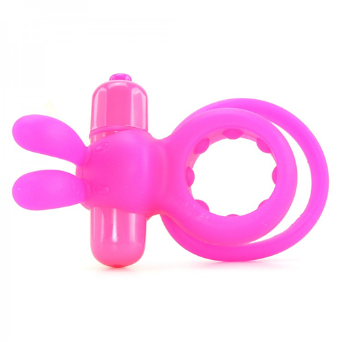 Screaming O Ohare Rabbit Vibrating Cock Ring in Pink