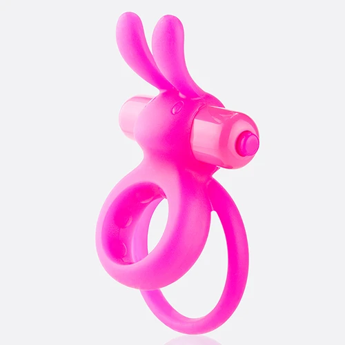 Screaming O Ohare Rabbit Vibrating Cock Ring in Pink
