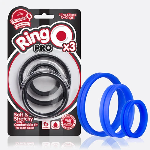 Screaming O Ringo Pro X3 3 Silicone Cock Rings