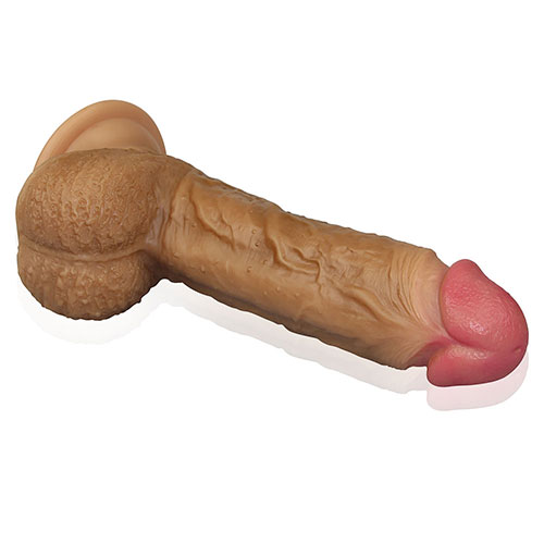 8.5 Inches Big Real Dildo in Brown