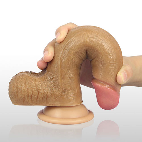 8 Inches Perfect Realistic Penis Strap On Dildo in Brown
