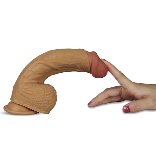 8.5 Inches Big Real Rotating and Vibrating Cock in Flesh