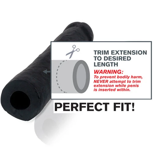 XR Brands LeBrawn XL Penis Extension Sleeve in Black
