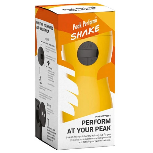 Peak Performa Shake Sex Training Cup For Men - Soft Yellow