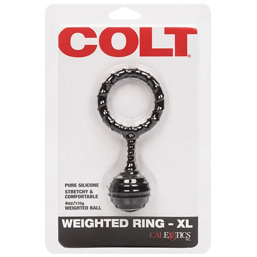 Colt Weighted Ring XL Silicone in Black