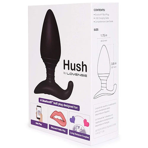 Lovense Hush App Controlled Plug 1.75 inches Wide