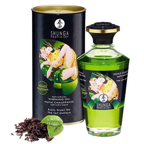 Shunga Aphrodisiac Warming Oil Green Tea 100 ml